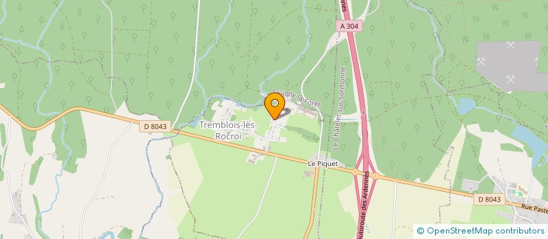 localisation de l'entreprise MONSIEUR CEDRIC LALLEMENT  TREMBLOIS LES ROCROI