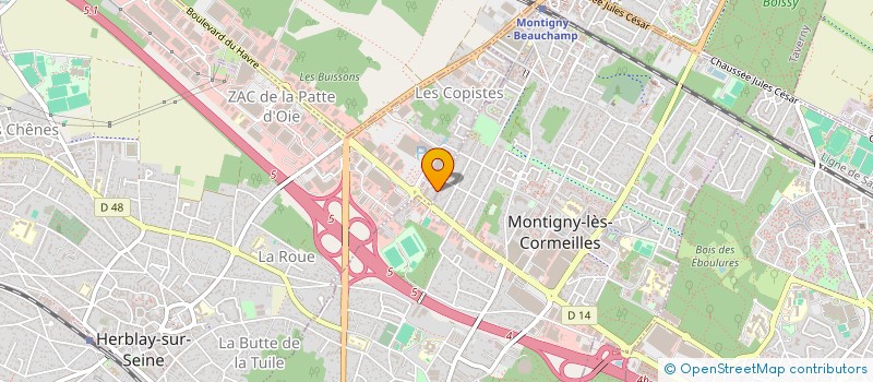 localisation de l'entreprise MONSIEUR CEDRIC LALYRE  HERBLAY-SUR-SEINE