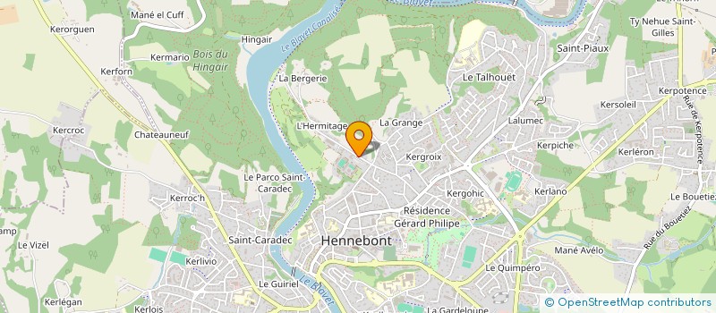 localisation de l'entreprise MONSIEUR CEDRIC LAMBALLAIS  HENNEBONT