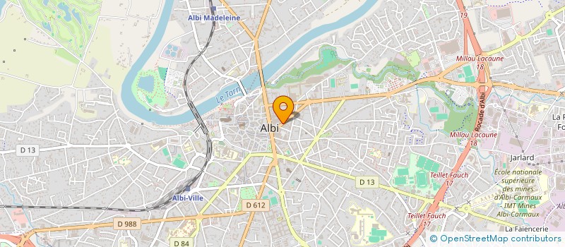 localisation de l'entreprise MONSIEUR CEDRIC LANDSHEERE à ALBI