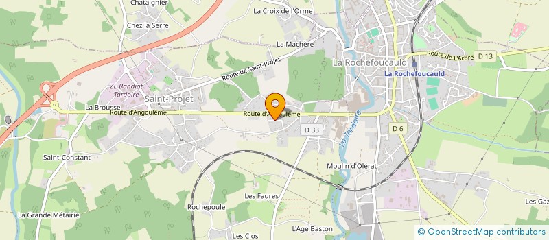 localisation de l'entreprise MONSIEUR CEDRIC LANEUZE à LA ROCHEFOUCAULD-EN-ANGOUMOIS