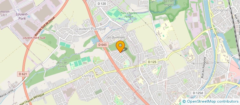 localisation de l'entreprise MONSIEUR CEDRIC LANGELIN  CUINCY