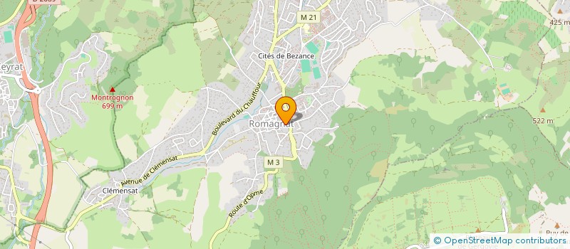 localisation de l'entreprise MONSIEUR CEDRIC LANURIEN  ROMAGNAT