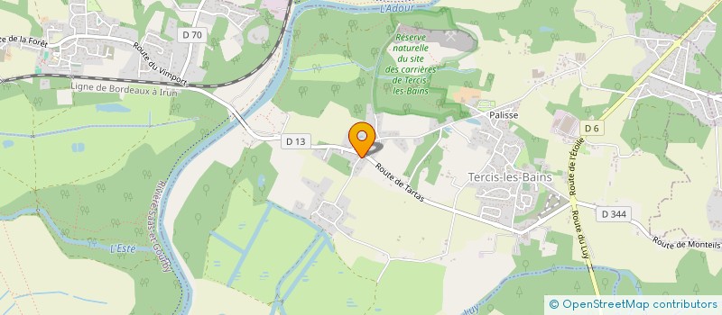 localisation de l'entreprise MONSIEUR CEDRIC LASSERRE  TERCIS-LES-BAINS