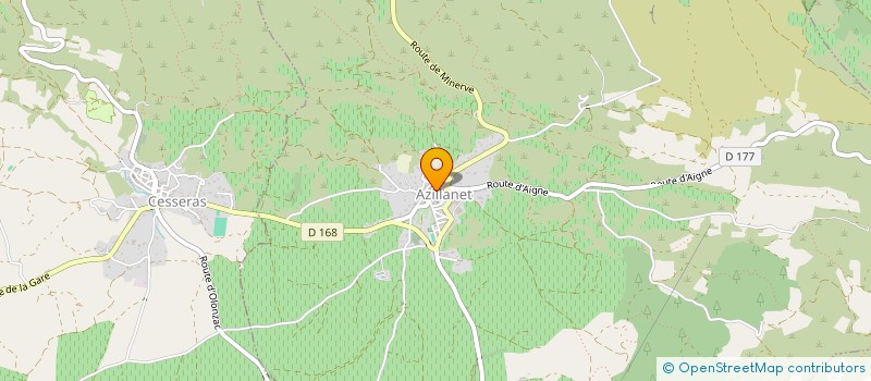 localisation de l'entreprise MONSIEUR CEDRIC LAUGE  OLONZAC