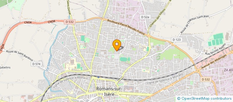 localisation de l'entreprise MONSIEUR CEDRIC LAUGIER à ROMANS-SUR-ISERE