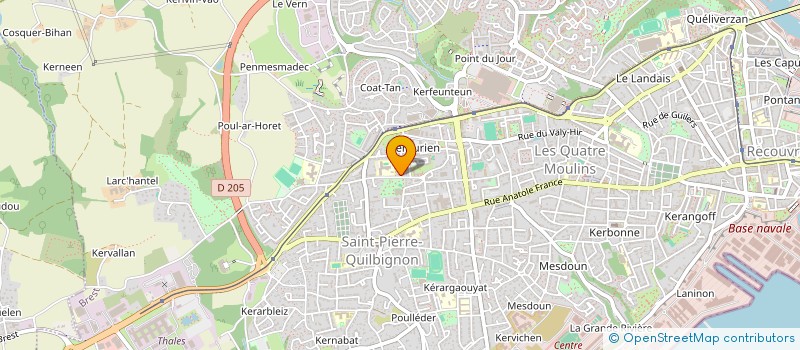 localisation de l'entreprise MONSIEUR CEDRIC LAURENCON à BREST