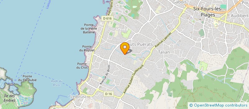 localisation de l'entreprise MONSIEUR CEDRIC LAVABRE à SIX-FOURS-LES-PLAGES