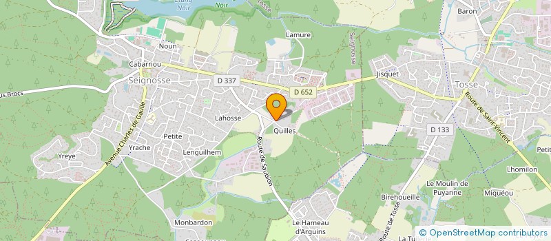 localisation de l'entreprise MONSIEUR CEDRIC LAVIGNE  SEIGNOSSE