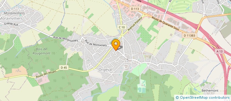 localisation de l'entreprise MONSIEUR CEDRIC LE BERVET à ORGEVAL