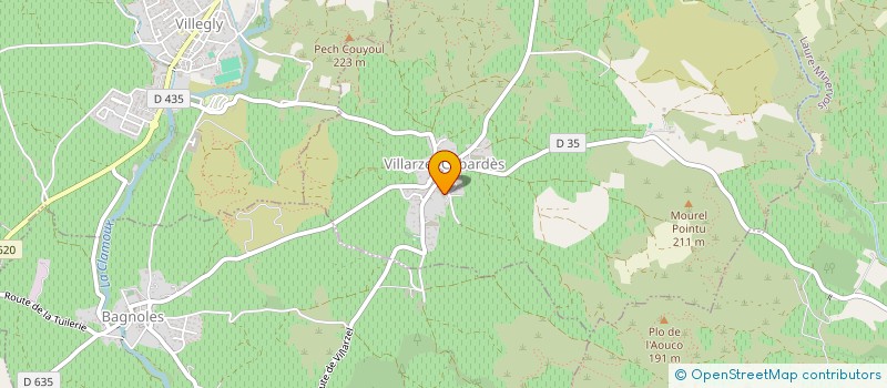 localisation de l'entreprise MONSIEUR CEDRIC LE COIC  VILLARZEL-CABARDES