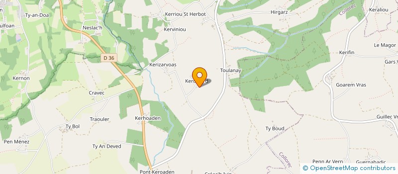 localisation de l'entreprise MONSIEUR CEDRIC LE FUR  PLONEVEZ-DU-FAOU