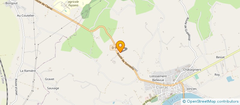 localisation de l'entreprise MONSIEUR CEDRIC LE MENN  CLAIRAC