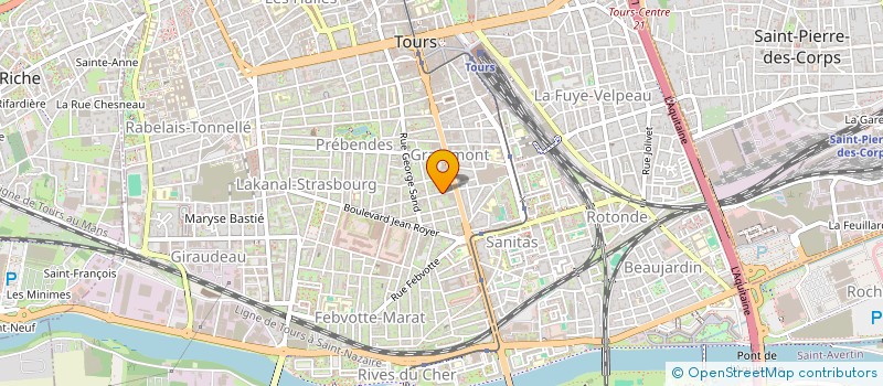 localisation de l'entreprise MONSIEUR CEDRIC LE NEINDRE  TOURS