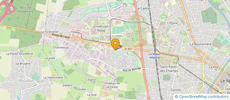 localisation de l'entreprise MONSIEUR CEDRIC LEBLANC  POCE-SUR-CISSE