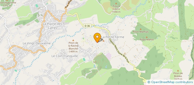 localisation de l'entreprise MONSIEUR CEDRIC LEBON  LE TAMPON