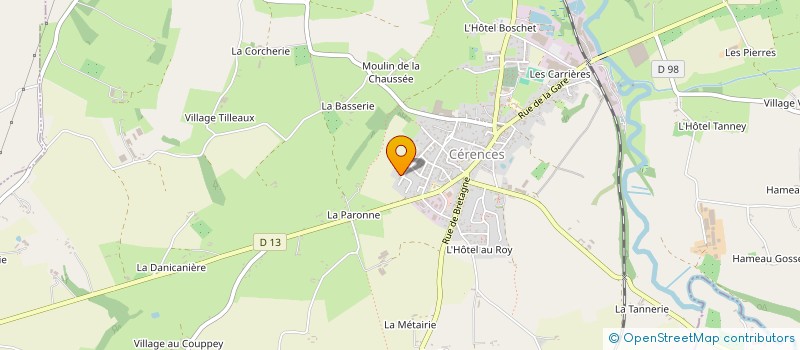 localisation de l'entreprise MONSIEUR CEDRIC LECLANCHER  CERENCES