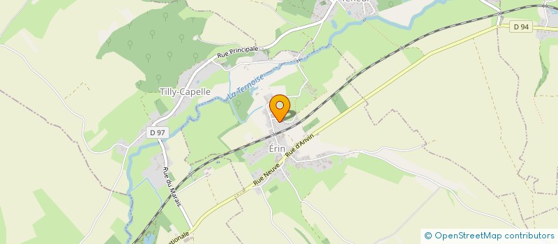 localisation de l'entreprise MONSIEUR CEDRIC LECLERCQ  ERIN