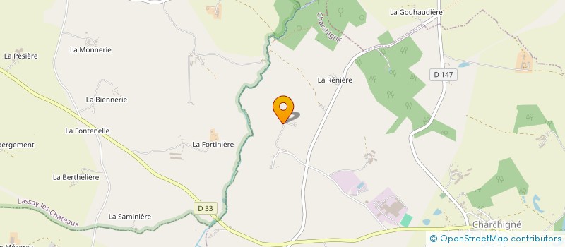 localisation de l'entreprise MONSIEUR CEDRIC LECLERCQ  CHARCHIGNE