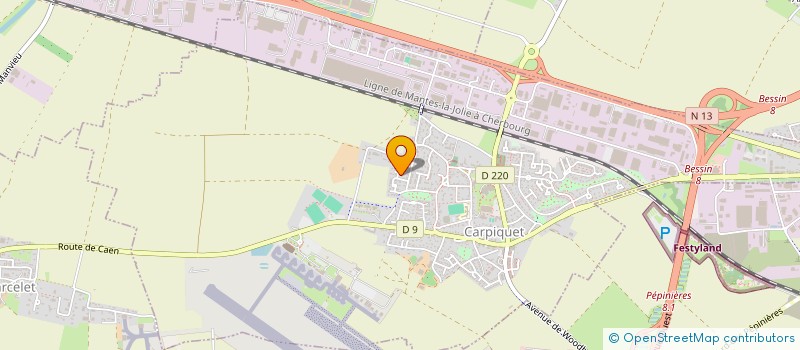 localisation de l'entreprise MONSIEUR CEDRIC LECOEUR  CARPIQUET