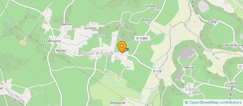 localisation de l'entreprise MONSIEUR CEDRIC LECOULTRE  NAUJAN-ET-POSTIAC