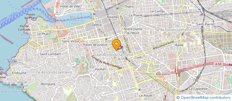 localisation de l'entreprise MONSIEUR CEDRIC LEFEBVRE  MARSEILLE