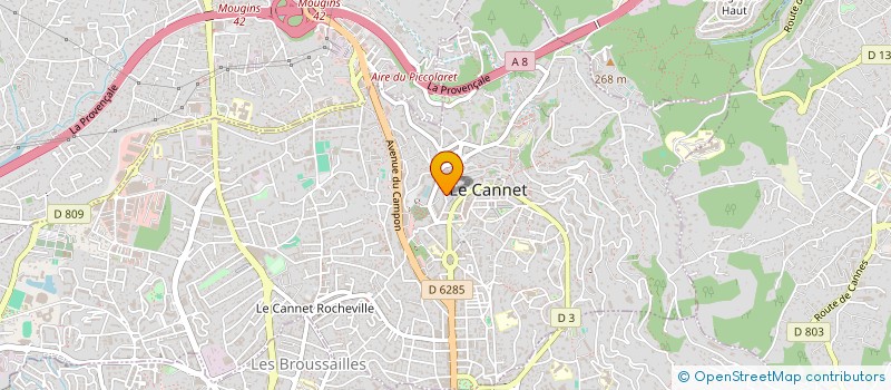 localisation de l'entreprise MONSIEUR CEDRIC LEFEBVRE à LE CANNET