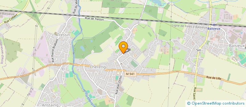 localisation de l'entreprise MONSIEUR CEDRIC LEFEBVRE  CHERENG