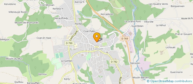 localisation de l'entreprise MONSIEUR CEDRIC LEFEVRE à LE FAOUET