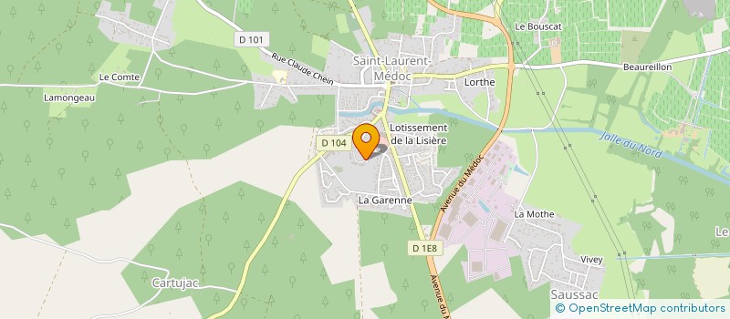 localisation de l'entreprise MONSIEUR CEDRIC LEFEVRE  SAINT-LAURENT-MEDOC