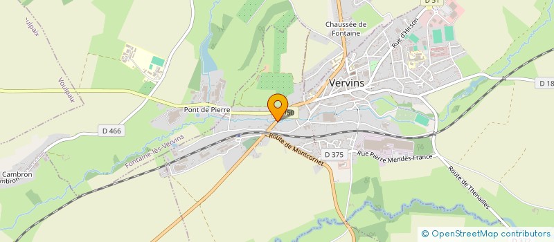 localisation de l'entreprise MONSIEUR CEDRIC LEGRAND  VERVINS