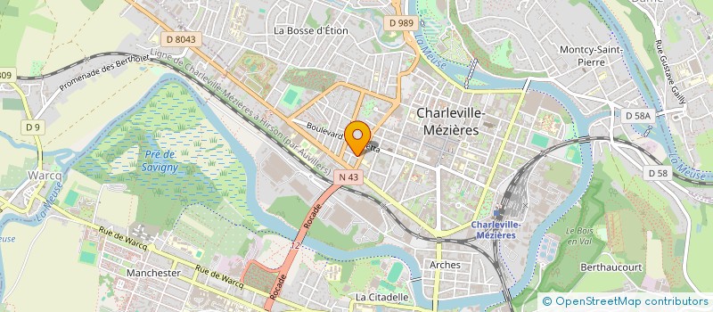 localisation de l'entreprise MONSIEUR CEDRIC LEGRAND  CHARLEVILLE-MEZIERES