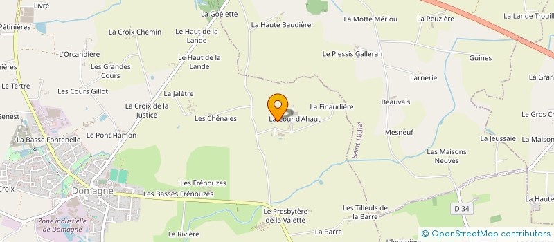 localisation de l'entreprise MONSIEUR CEDRIC LEGRAND  DOMAGNE