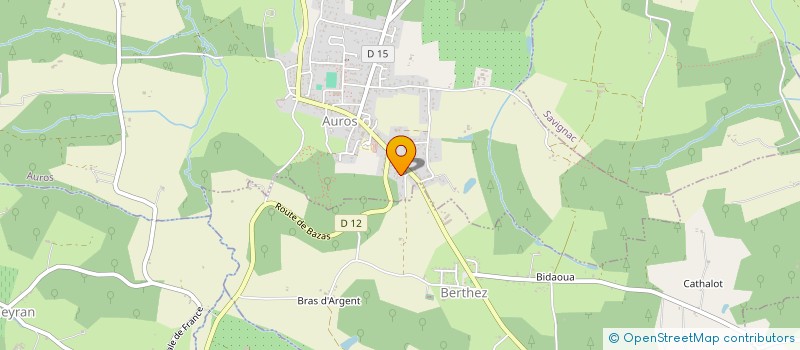 localisation de l'entreprise MONSIEUR CEDRIC LEIGNEL  AUROS