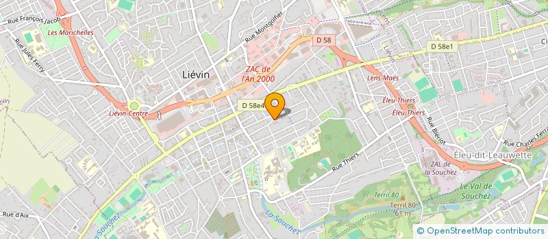 localisation de l'entreprise MONSIEUR CEDRIC LEKEUX  LIEVIN