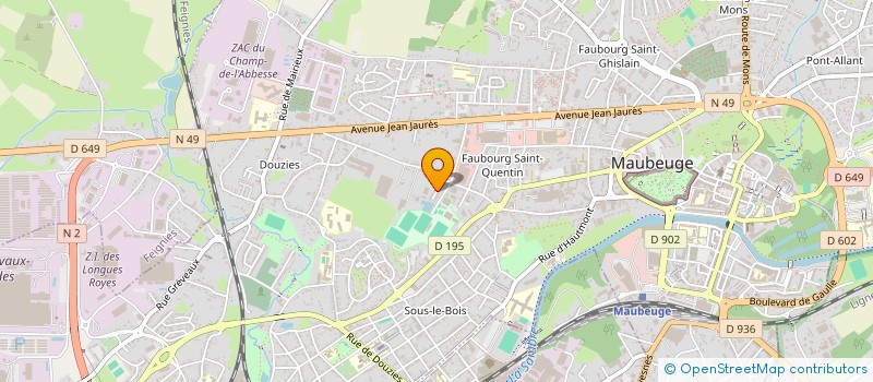 localisation de l'entreprise MONSIEUR CEDRIC LELEUX  MAUBEUGE