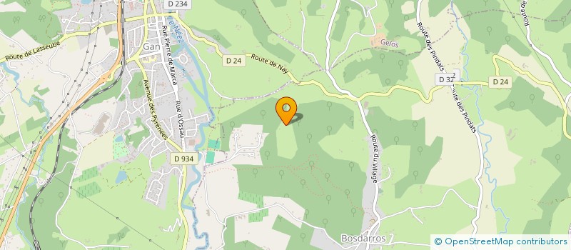 localisation de l'entreprise MONSIEUR CEDRIC LEMPEGNAT  BOSDARROS