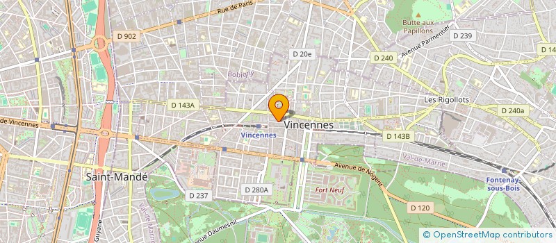 localisation de l'entreprise MONSIEUR CEDRIC LENEUTRE  VINCENNES