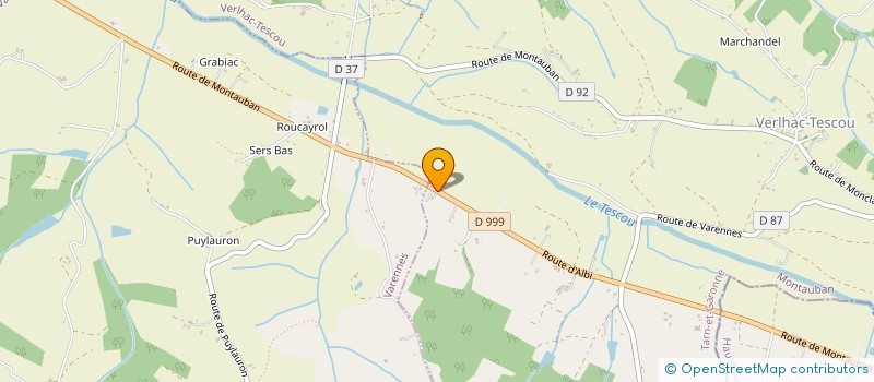 localisation de l'entreprise MONSIEUR CEDRIC LEONARD  VERLHAC-TESCOU