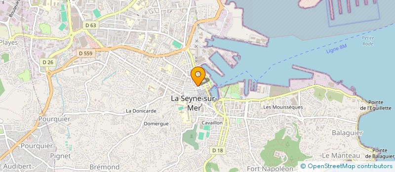 localisation de l'entreprise MONSIEUR CEDRIC LEPINAY  LA SEYNE SUR MER