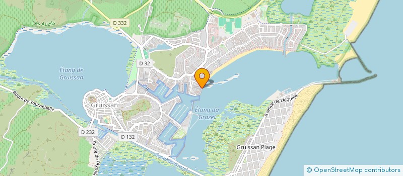 localisation de l'entreprise MONSIEUR CEDRIC LEROY  GRUISSAN