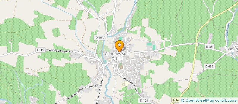 localisation de l'entreprise MONSIEUR CEDRIC LESUEUR à CONQUES-SUR-ORBIEL