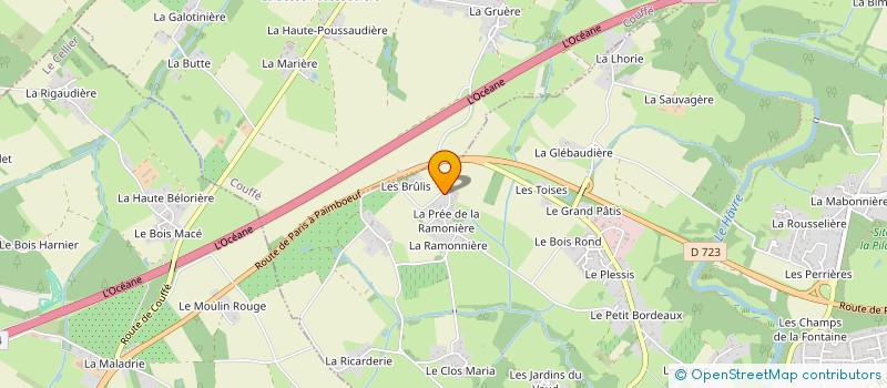 localisation de l'entreprise MONSIEUR CEDRIC LETERTRE  OUDON