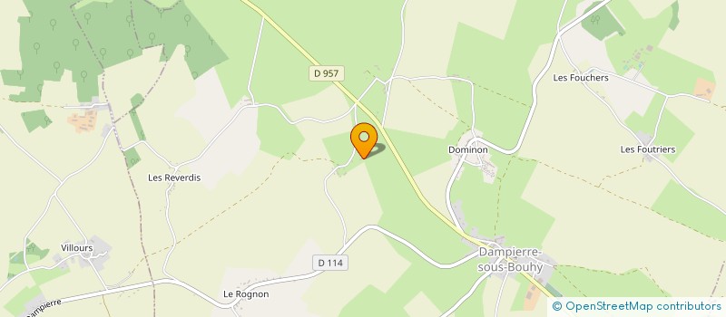 localisation de l'entreprise MONSIEUR CEDRIC LETOURNEAU à DAMPIERRE-SOUS-BOUHY