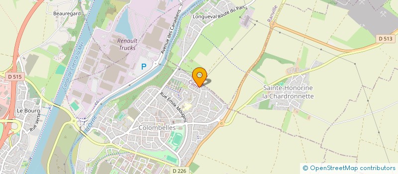 localisation de l'entreprise MONSIEUR CEDRIC LEVALLOIS  COLOMBELLES