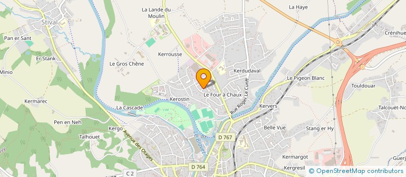 localisation de l'entreprise MONSIEUR CEDRIC LEVASSEUR  PONTIVY