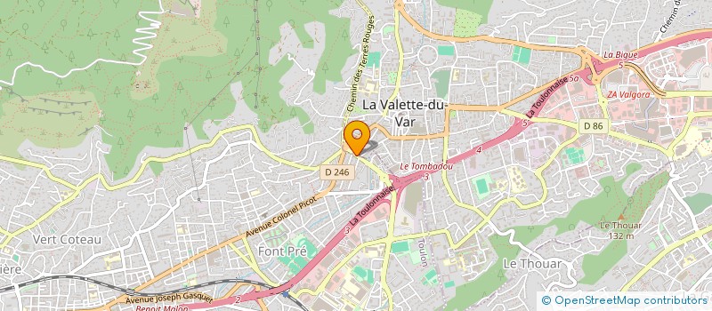 localisation de l'entreprise MONSIEUR CEDRIC LEVECQUE  TOULON