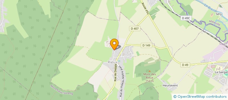 localisation de l'entreprise MONSIEUR CEDRIC LEVIF  RIEUX