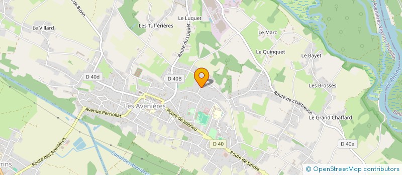 localisation de l'entreprise MONSIEUR CEDRIC LHERITIER  LES AVENIERES VEYRINS-THUELLIN