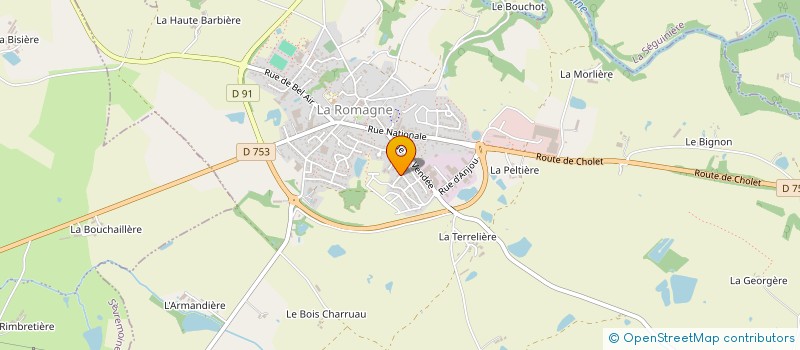 localisation de l'entreprise MONSIEUR CEDRIC LIAIGRE  LA ROMAGNE